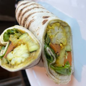 Roasted vegetable wrap